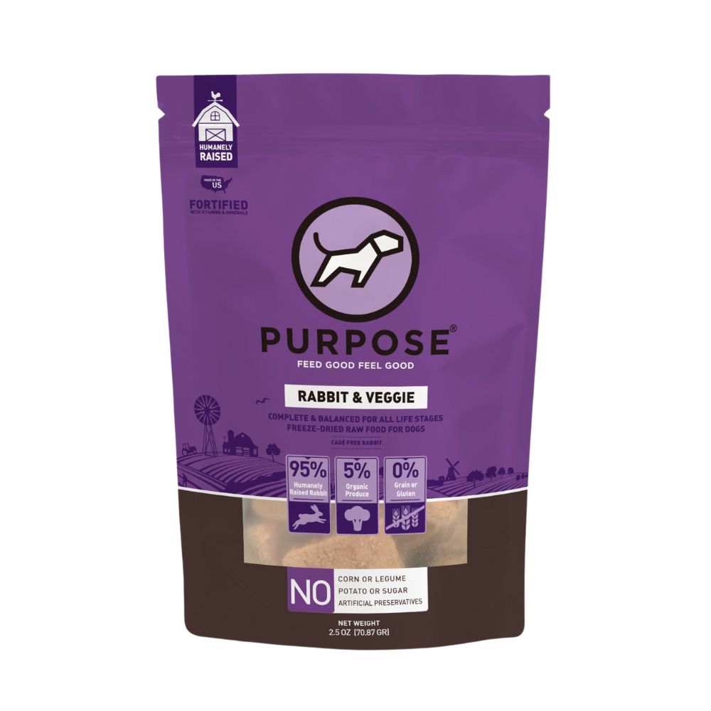 Rabbit & Veggie Freeze-Dried Raw Dog Food 2.5oz