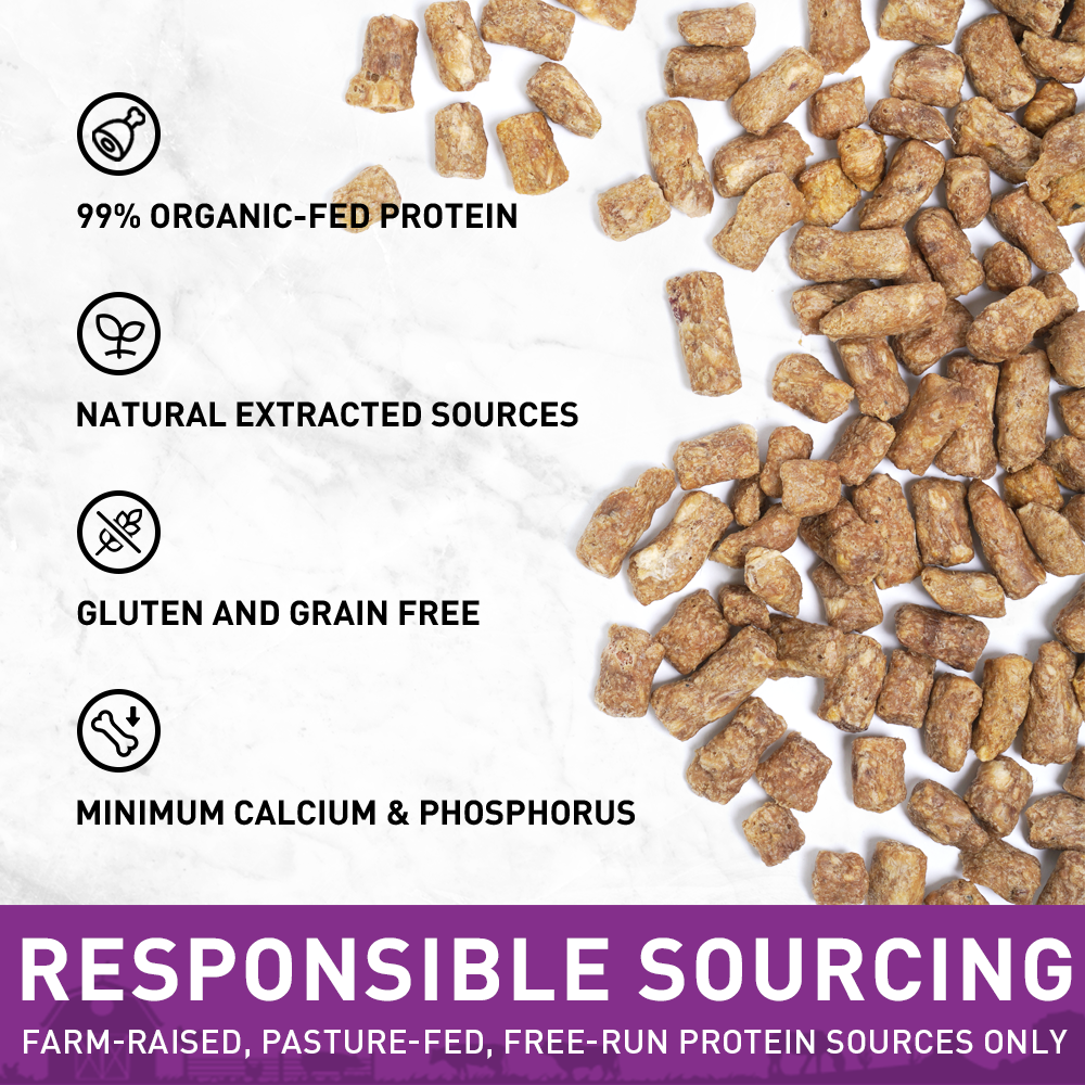 PURPOSE Freeze Dried Raw Cat Food - Carnivore Turkey Freeze-Dried 9 oz.