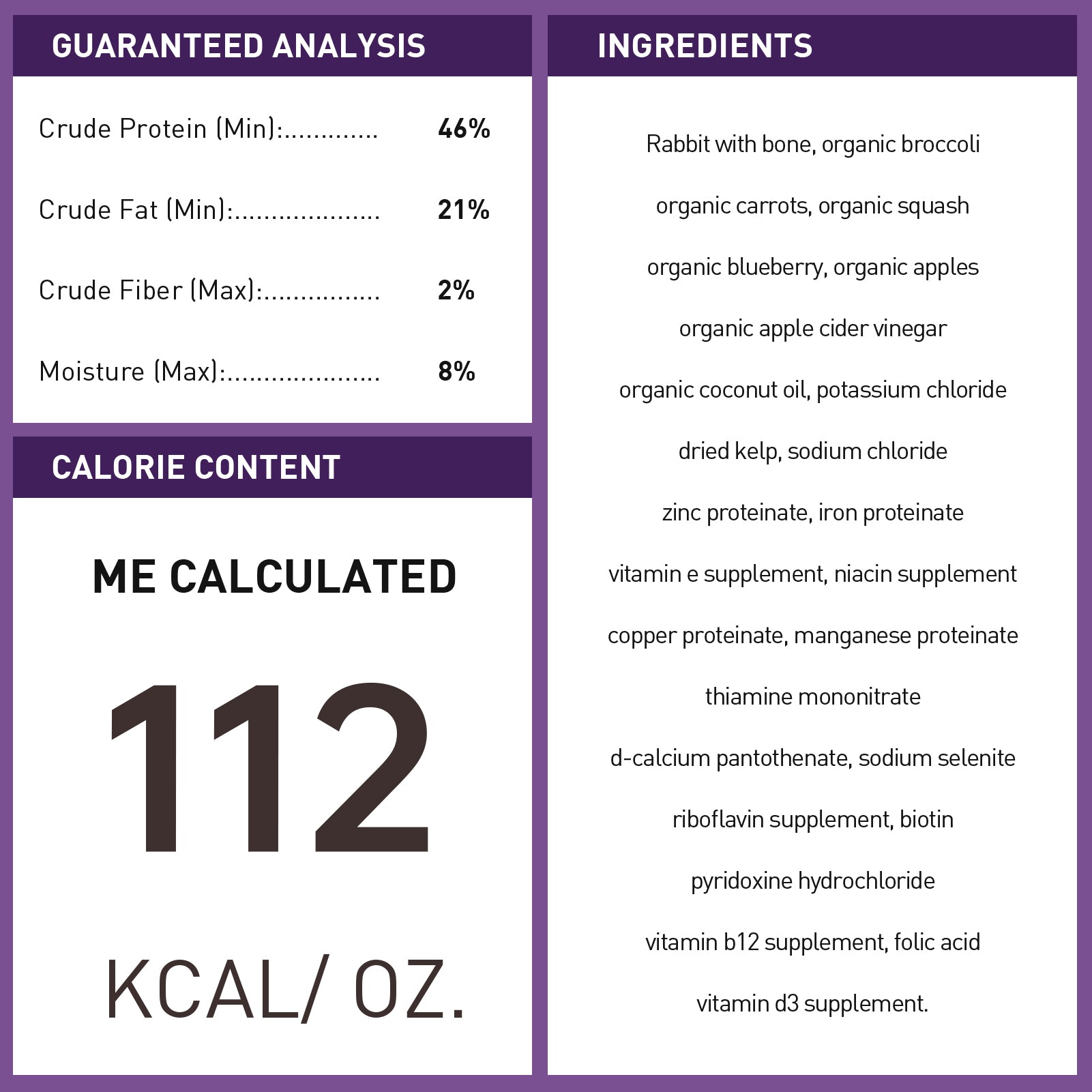 Rabbit & Veggie Freeze-Dried Raw Dog Food - PURPOSE PET FOOD
