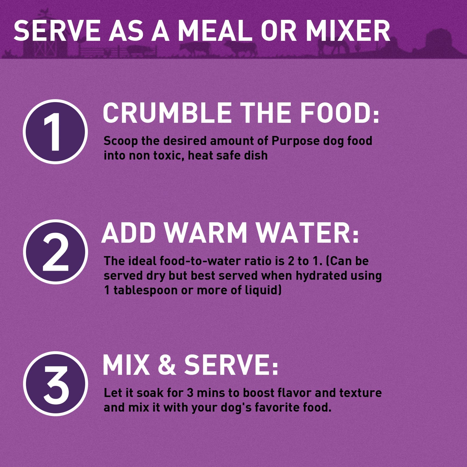 Turkey & Veggie Freeze-Dried Raw Dog Food - PURPOSE PET FOOD