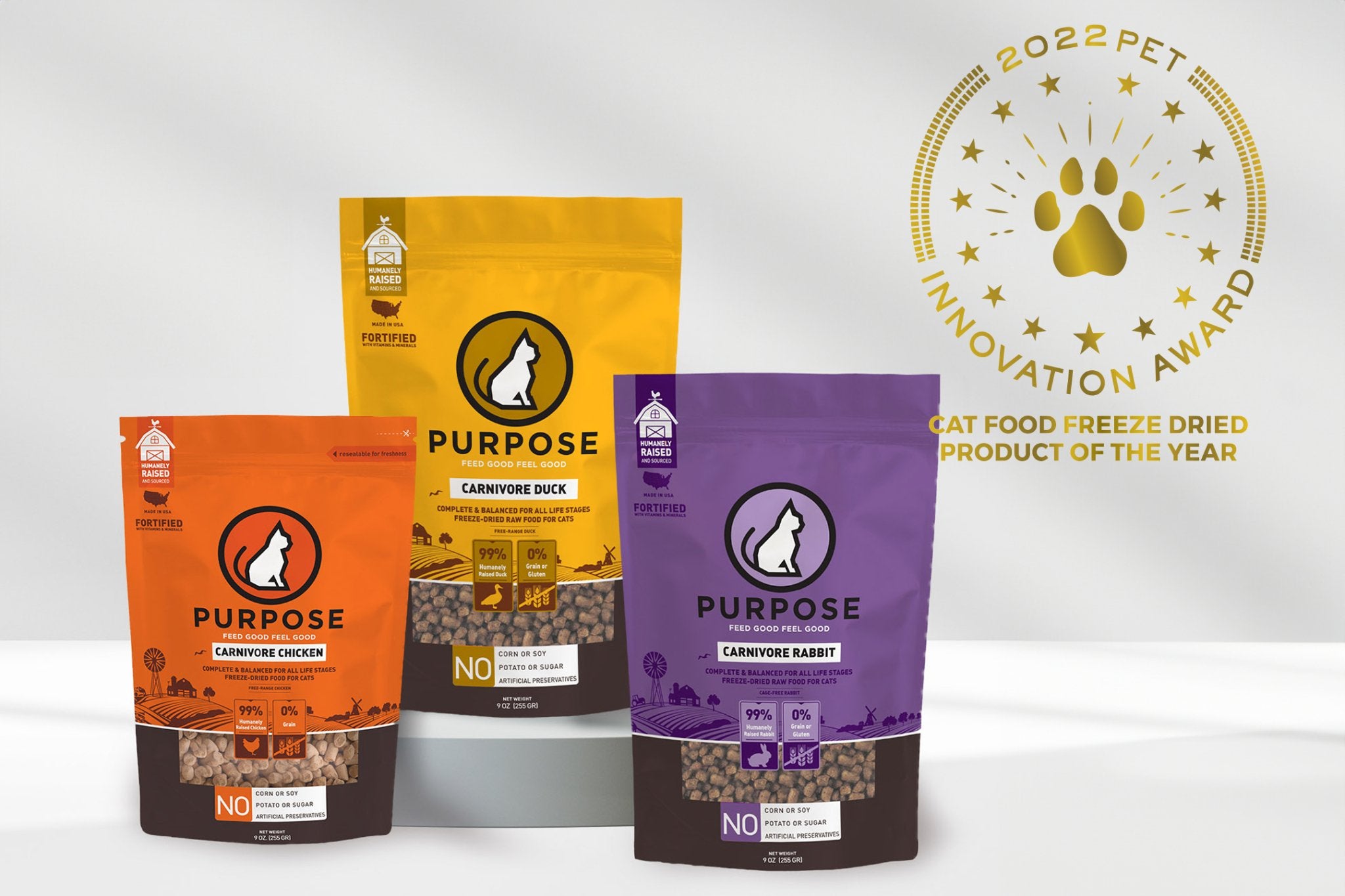 Cat Food Freeze Dried Product of the Year! - PURPOSE PET FOOD