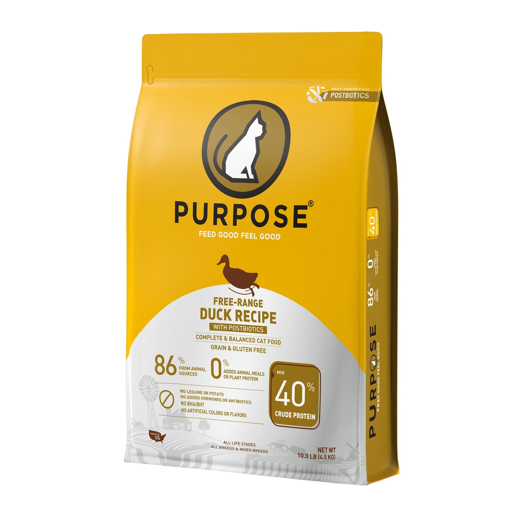 Free-Range Duck Recipe with Postbiotics for Cats